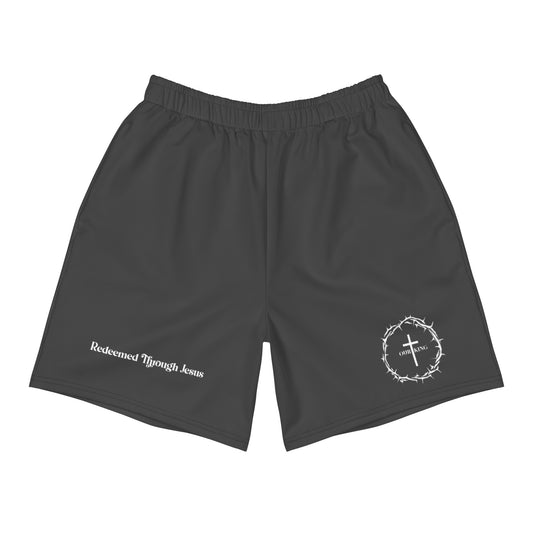 REDEEMED THROUGH JESUS SHORTS - Black