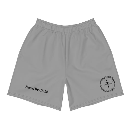 SAVED BY CHRIST SHORTS - Gray